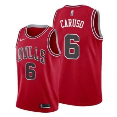 Chicago Bulls #6 Alex Caruso  Red