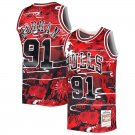 Chicago Bulls #91 Dennis Rodman  Red