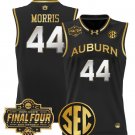 Chris Morris  #44 Auburn Tigers 2025 Final Four Patch Stitched Black Gold