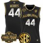 Chris Morris  #44 Auburn Tigers 2025 Final Four Patch Stitched Black Gold