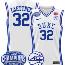 Christian Laettner  #32 Duke Blue Devils 2025 ACC Champions White