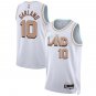 Cleveland Cavaliers #10 Darius Garland  White