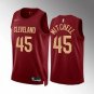 Cleveland Cavaliers #45 Donovan Mitchell  Red