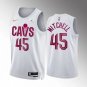 Cleveland Cavaliers #45 Donovan Mitchell  White