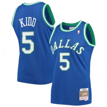 Dallas Mavericks #5 Jason Kidd  Blue