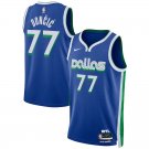 Dallas Mavericks #77 luka Doncic  Blue