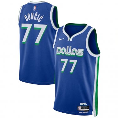 Dallas Mavericks #77 luka Doncic  Blue