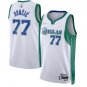 Dallas Mavericks #77 Luka Doncic  White