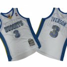 Denver Nuggets #3 Allen Iverson  White