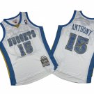 Denver Nuggets #15 Carmelo Anthony  White