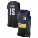 Denver Nuggets #15 Nikola Jokic  Black