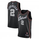 Detroit Pistons #2 Cade Cunningham  Black