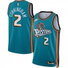 Detroit Pistons #2 Cade Cunningham  Teal