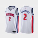 Detroit Pistons #2 Cade Cunningham  White