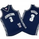 Georgetown Hoyas #3 Allen Iverson  Blue