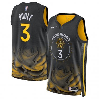 Golden State Warriors #3 Jordan Poole  Black