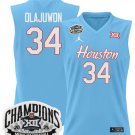 Hakeem Olajuwon  #34 Houston Cougar 2025 Big 12 Champions Blue