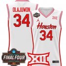 Hakeem Olajuwon  #34 Houston Cougars 2025 Final Four Patch Stitched White