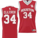 Hakeem Olajuwon  #34 Houston Cougars NIL College Lightweight Red
