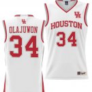 Hakeem Olajuwon  #34 Houston Cougars NIL College Lightweight White