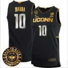 Hassan Diarra  #10 UConn Huskies 2024 Back To Back Champions Patch Black Gold