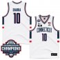 Hassan Diarra  #10 UConn Huskies 2024 NCAA National Champions White