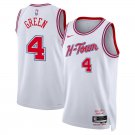 Houston Rockets #4 Jalen Green  White