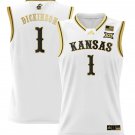 Hunter Dickinson  #1 Kansas Jayhawks 2024 Lightweight White Gold