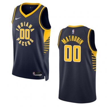 Indiana Pacers #00 Bennedict Mathurin  Navy