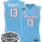 J'Wan Roberts  #13 Houston Cougar 2025 Big 12 Champions Stitched Blue