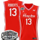 J'Wan Roberts  #13 Houston Cougar 2025 Big 12 Champions Stitched Red