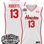 J'Wan Roberts  #13 Houston Cougar 2025 Big 12 Champions White