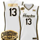 J'Wan Roberts  #13 Houston Cougar 2025 Big 12 Champions White Gold
