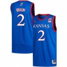 Kansas #2 Christian Braun  Royal Stitched College s