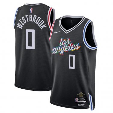 Los Angeles Clippers #0 Russell Westbrook  Black