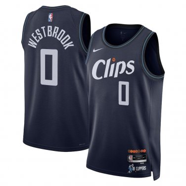 Los Angeles Clippers #0 Russell Westbrook  Navy