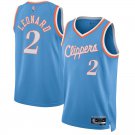 Los Angeles Clippers #2 Kawhi Leonard  Blue