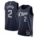 Los Angeles Clippers #2 Kawhi Leonard  Navy