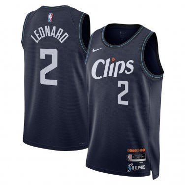Los Angeles Clippers #2 Kawhi Leonard  Navy