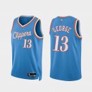 Los Angeles Clippers #13 Paul George  Blue