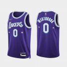 Los Angeles Lakers #0 Russell Westbrook  Purple