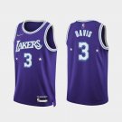Los Angeles Lakers #3 Anthony Davis  Purple