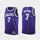 Los Angeles Lakers #7 Carmelo Anthony  Purple