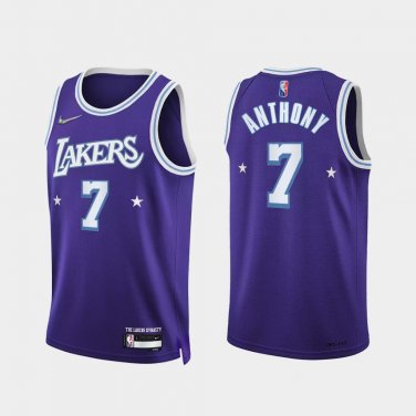 Los Angeles Lakers #7 Carmelo Anthony  Purple