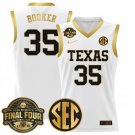 Madison Booker  #35 Texas Longhorns 2025 Sec Final Four Patch White Gold
