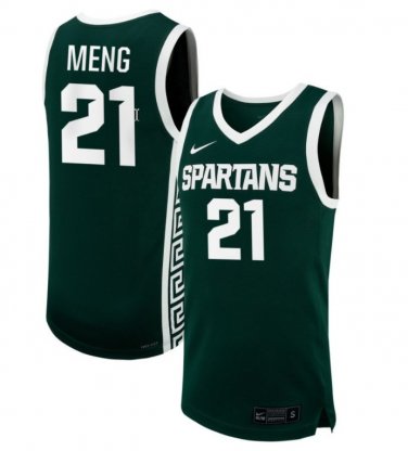 Mary Meng  #21 Michigan State Spartans NIL Green