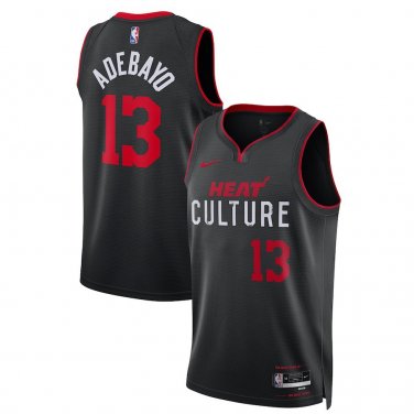 Miami Heat #13 Bam Adebayo  Black