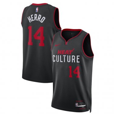 Miami Heat #14 Tyler Herro  Black