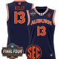 Miles Kelly  #13 Auburn Tigers 2025 Final Four Patch Stitched Navy