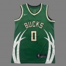 Milwaukee Bucks #0 Damian Lillard  Green